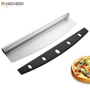 Pizza Shaver 35 Cm Half Moon Blade With Edge Curling Handle For Pizza Slicing Tools - Product Image 5