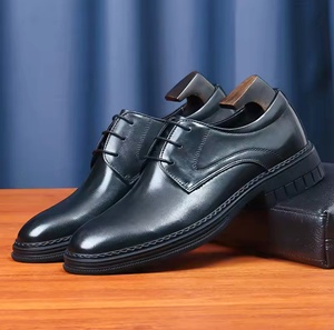 Chaussures habillées pour hommes en cuir véritable à bout fermé, imperméables, antidérapantes, légères, pour le bureau, vente en gros - Product Image 4