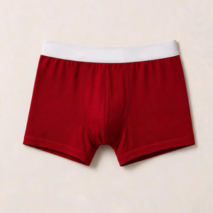 Calzoncillos bóxer de compresión sin costuras de color sólido <span class=keywords><strong>para</strong></span> <span class=keywords><strong>hombre</strong></span> con logo en la cintura, ropa interior de algodón tejido de alta calidad - Product Image 1