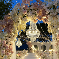 Luminaires suspendus de luxe pour événements festifs, hôtels, décorations de salles de mariage, lustres en cristal pour la décoration de mariage