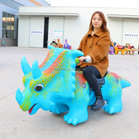 Scooter d'amusement commercial pour enfants motorisé - Simulation réaliste de dinosaure pour centre commercial/Place