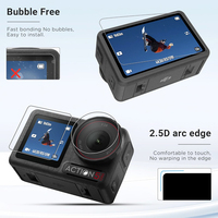 Accessoires pour caméra en verre trempé pour DJI OSMO Action 5 Pro, protection d'écran pour DJI Action 4, protections d'écran sans bulles
