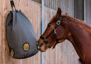 Échantillon gratuit, vente en gros, sac à foin rond en polyester confortable et lent, filet pour cheval, alimentation lente pour économiser le foin, bonne santé - Product Image 3