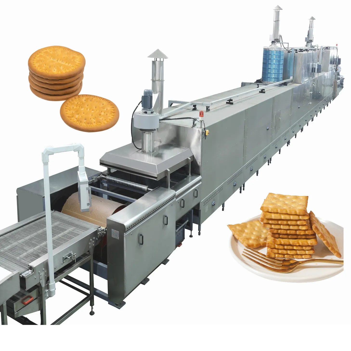 Fully automatic biscuit making machine hard and soft biscuit production line