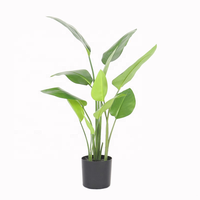 Bonsaï artificiel de bananier variegé de petite taille, de haute qualité et abordable, directement de l'usine, pour la décoration de la maison et du jardin