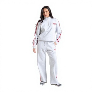 Sporty Style Two Piece <b>Women's</b> Hooded Tracksuit 100% Polyester Windproof Lightweight Drawstring Pockets Reversible Printed Solid - Product Image 1