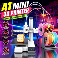 Printer FDM Global Version Bamboo A1mini Combo A1C A2L P1SC P2SC H2SC H2D H2C Grosir Tanpa Kunci Wilayah, Filamen Habis, Hentikan Otomatis