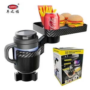 Acessórios do carro de carfu AC-2392 multi-função 2023 novo design plástico universal carro Cup Holder titular bebida ajustável