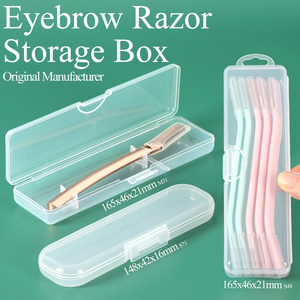 SUNSHING - Estuche de Almacenamiento para Depiladora Facial con Logotipo Personalizado, Organizador de Herramientas de Maquillaje de Plástico, Estuche Transparente para Recortador de Cejas, Contenedor para Depiladora de Cejas - Product Image 1