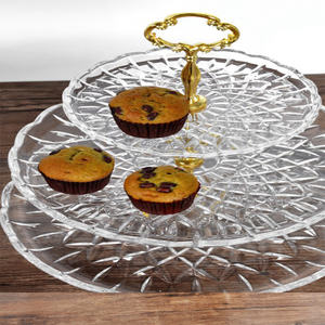 Buon prezzo di buona qualtity lastra di vetro di cristallo del banco di mostra <span class=keywords><strong>per</strong></span> i biscotti cupcakes <span class=keywords><strong>antipasti</strong></span> - Product Image 6