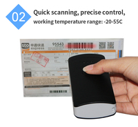 Mini scanner de code à barres à lumière rouge pensée sans fil pistolet de poche portable