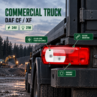 Feu arrière de camion HSSH DAF XF 12V 24V, type ampoule, feu combiné arrière gauche/droit avec buzzer en option
