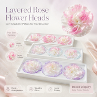 Têtes de roses stabilisées en gros 4-5cm/7-8cm, Têtes de roses Roselle naturelles, véritables bourgeons de roses stabilisées éternelles
