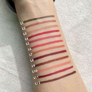 <span class=keywords><strong>Crayon</strong></span> à lèvres mat à haute pigmentation, minéral, naturel, longue tenue, végan, sans cruauté, rotatif automatiquement, étiquette privée personnalisée - Product Image 6