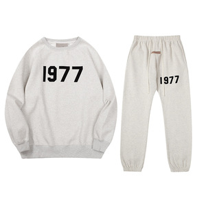 FO G <span class=keywords><strong>Felpa</strong></span> con Cappuccio Unisex di Alta Qualità 100% Cotone Invernale con <span class=keywords><strong>Stampa</strong></span> Floccata 3D 1977 Stile Americano High Street Casual - Product Image 6