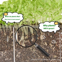 Mini petite ferme pour enfants Culture du sol de l'eau Pots de fleurs jardinières fenêtre d'observation de la croissance des racines pour la plante de Germination