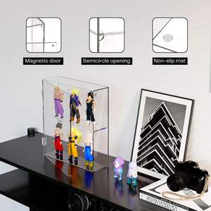 2 Layer Clear Acrylic Display Case for <strong>Funko</strong> <strong>Pop</strong> Action Figures Dustproof Display Cabinet <strong>Shelf</strong> for Collectibles Mini Toys - Product Image 3