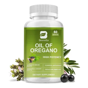 Beworths 60pcs Organic Garlic Black Seed Oil and Oregano Oil Complex Capsule