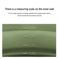 Casserole pliable pour le camping, 2,5 L, ustensiles de cuisine, bouilloire en silicone pour l'extérieur, poêle, équipement de table pour les voyages, la randonnée et les pique-niques