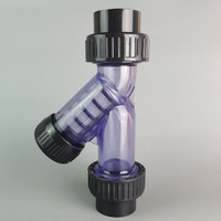Filtro de colador Y de CPVC y PVDF, resistente a los ácidos y álcalis, resistente a la corrosión, modelo PVC Y, pedido mínimo, 1 pieza