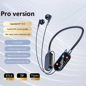 Écouteurs Bluetooth à bande de cou avec micro, affichage dynamique de couleur, surveillance <span class=keywords><strong>audio</strong></span> en direct et suppression du bruit, pour le sport, la course à pied et l'entraînement, nouveauté 2026 - Product Image 4