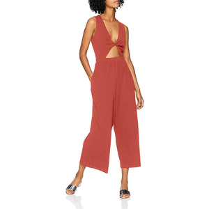 Nuevo estilo V profunda diseño sin mangas <span class=keywords><strong>de</strong></span> apertura positiva cintura señoras prendas y monos - Product Image 3