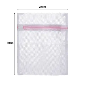 Custom Size Laundry Bag Home Use Polyester Mesh Underwear Laundry Bag For Machine Washing Net Bag