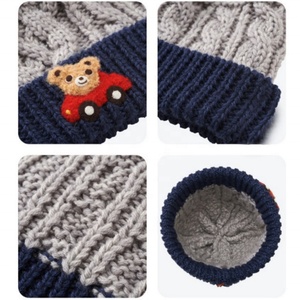 Bonnets en acrylique personnalisés avec broderie camouflage, doux et chauds, en tricot, pour bébés, enfants, tout-petits, unisexes, mignons et épais pour l'hiver - Product Image 6