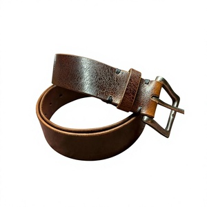 Ceinture en cuir véritable pour homme, style vintage, boucle à ardillon, longueur personnalisable, acier, imperméable, écologique, durable – Choix de style de vie quotidien - Product Image 5