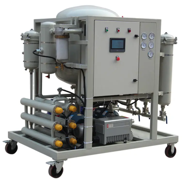 vacuum oil purifier portable oil filter lube oil filtration machine