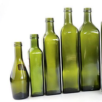 Botol kaca elegan minyak zaitun ekstra Virgin 250ml 500ml botol kaca 1L Ideal untuk Dipping gerimis dan memasak