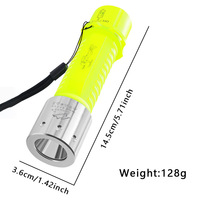 Lampe de poche de plongée sous-marine à haute luminosité pour l'éclairage de l'exploration des trous