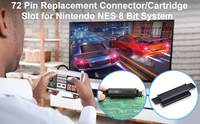 Pour NES 72 broches adaptateur de prise de carte de jeu Goldfinger pour Nintendo Entertainment System pièce de rechange pour les fentes pour cartes NES connecter