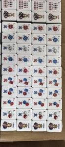 White Mahjong Tiles Printed Poker <b>Card</b> Game Set American Style <b>Table</b> Game for Party Casino - Product Image 3