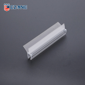 Tira de sellado de pantalla de <span class=keywords><strong>ducha</strong></span> de baño de PVC tipo F, sello de plástico de <span class=keywords><strong>goma</strong></span> curvo de diseño moderno para carcasa de puerta de vidrio de 6/8/10/12mm - Product Image 5