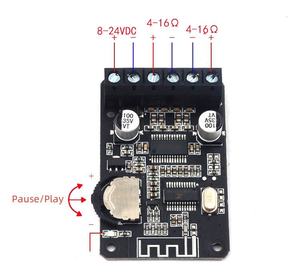 XY-P15W Stereo Blvetooth Power <b>Amplifier</b> Board, 10W/15W/20W Digital Amp Module, 12V/24V Wide Voltage - Product Image 4