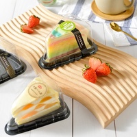 Boîte d'emballage PET transparente pour gâteau de cuisson Récipient à dessert