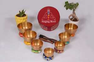 Ensemble de 7 bols chantants faciles à jouer, pour la méditation et la guérison sonore, cadeau un bol chantant pour un être cher - Product Image 4