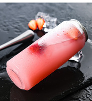 Boîtes de boissons en plastique PET transparentes avec logo personnalisé, avec couvercle, machine à sceller les bouteilles pour jus, thé, soda