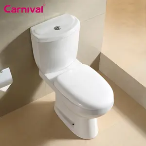 Bathroom furniture floor mounted ceramic washdown two piece toilet bowl