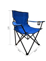Chaise de camping pliable portable d'extérieur ultralégère avec accoudoirs rigides rembourrés en tissu Oxford pour la salle de sport