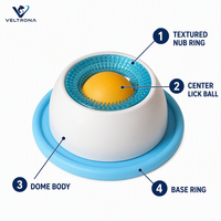 Bol de léchage pour chat, mangeoire lente, tapis de léchage pour chien, bol interactif pour animaux de compagnie, tapis de léchage pour friandises