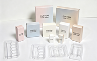 Boîte pliable écologique personnalisée pour petits volumes (3ml/10ml) avec logo en relief, échantillon gratuit disponible
