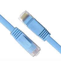 Câble Ethernet plat de jeu UTP Cat6a-10Gbps à faible latence, en cuivre nu, ultra-flexible, certifié CE, 8 conducteurs pour PS5/PC/Xbox