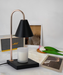 Modern Luxury Wooden Metal Shade E26 <b>Wax</b> <b>Melting</b> Aromatherapy Table Lamp for Bedroom Living Room Restaurant Decor - Product Image 4