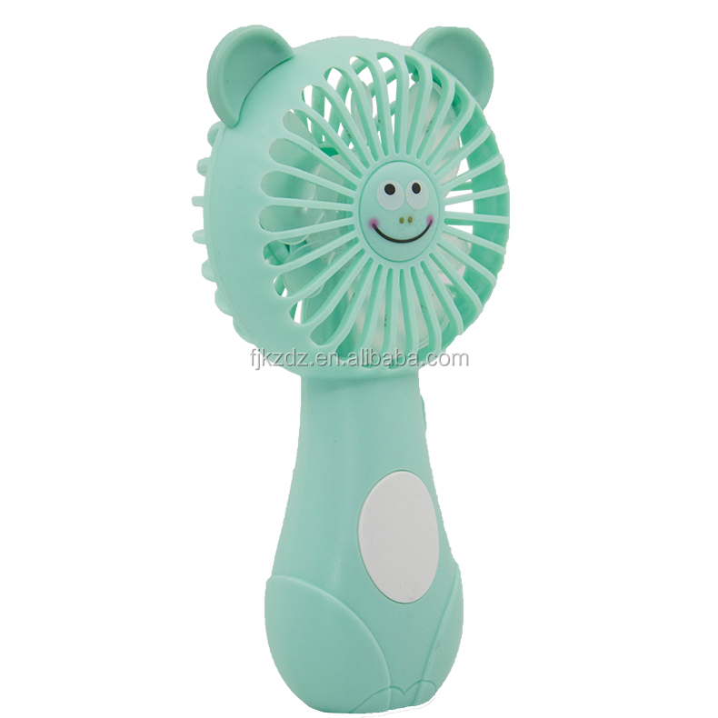 Cartoon Mini Portable Battery Fan – Handheld Electric Cooler for Camping - Image 4
