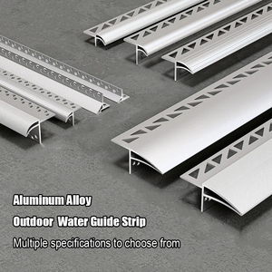 Gouttière de fenêtre en alliage d'aluminium, gouttière de mur de bâtiment, déflecteur d'eau imperméable, bande de drainage de toit - Product Image 5