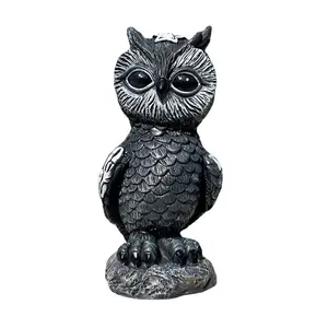 Wholesale Creative Angels Hells Cat Figurines Halloween Decorations Cat Toys Holiday Gifts Resin Crafts