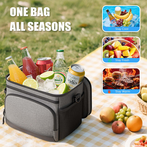 Sac à lunch isotherme 9L pour hommes et femmes, sac isotherme souple, boîte à lunch pour le travail, le bureau, les voyages, les pique-niques, les sorties en plein air - Product Image 4