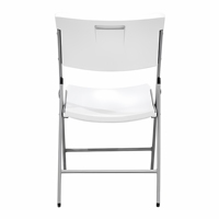 Chaise pliante robuste en plastique blanc, chaise pliante pour événements, traiteur, mariage, fête, banquet en plein air